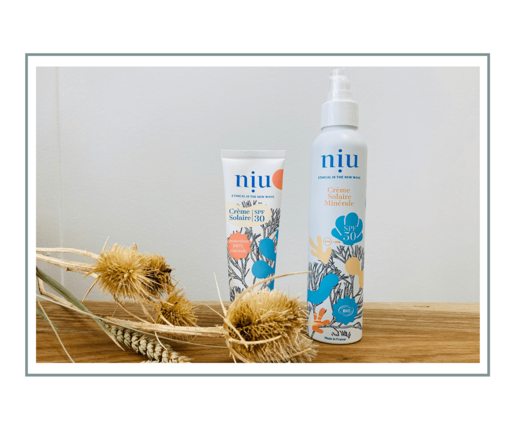 Crèmes solaires minérales Niu 30 et 50 SPF à Paris