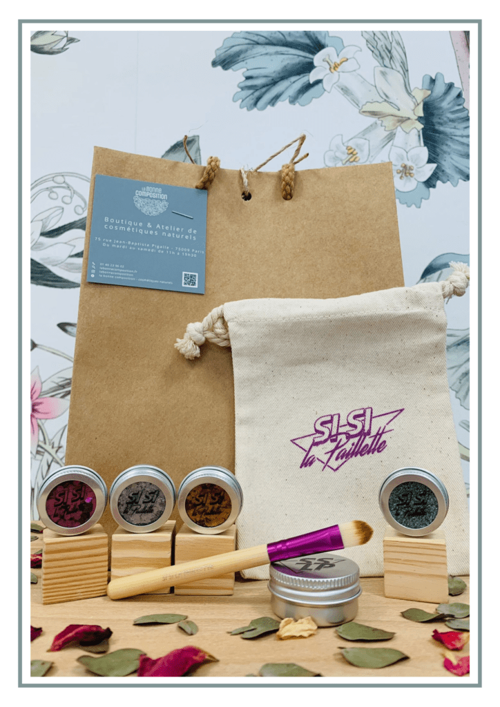 Coffret cosmétique naturel Noël pailletée