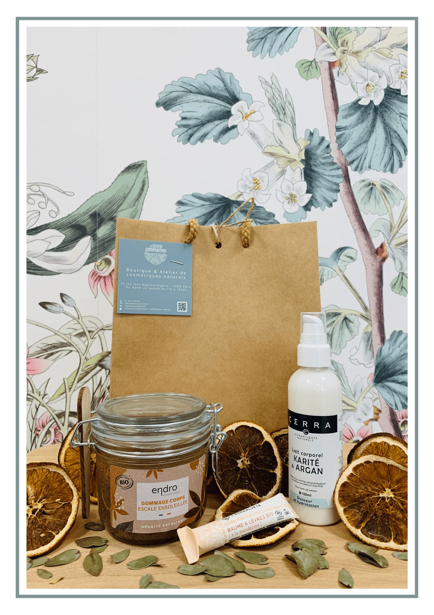 Coffret cosmétique naturel Noël gourmande