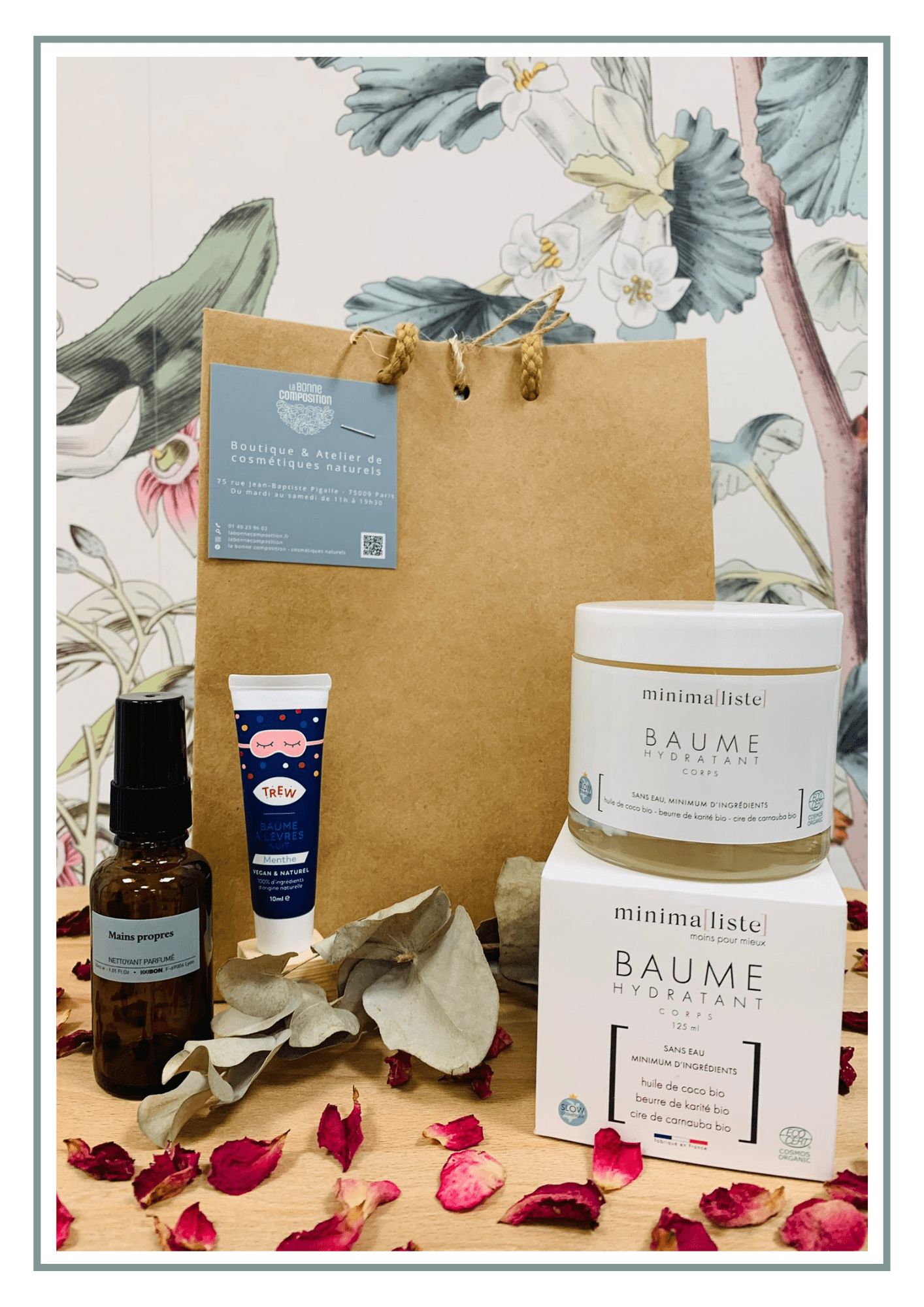 Coffret cosmétique naturel Noël confort